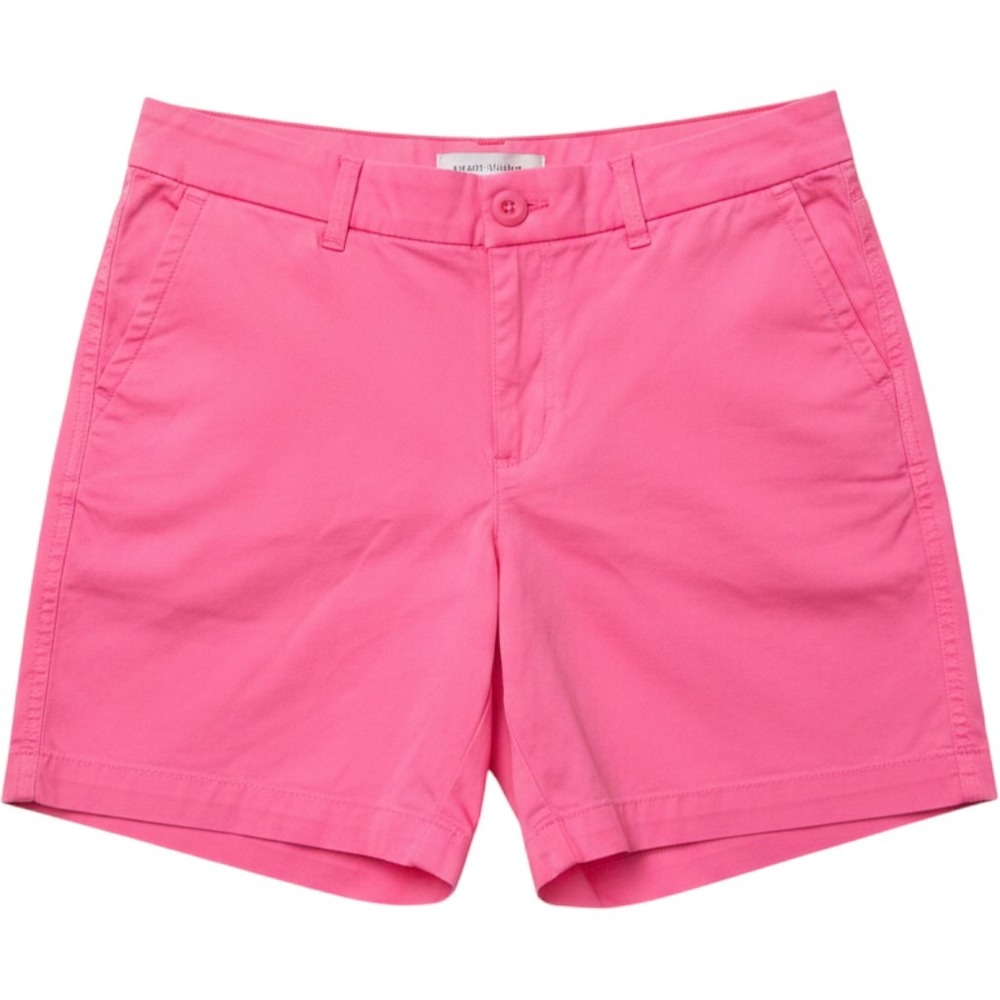 Crown & Ivy Women's 7" Caroline Solid Shorts NWT Hot Pink size 10